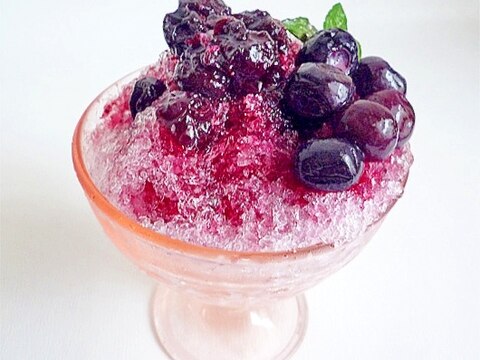 ブルーベリーかき氷